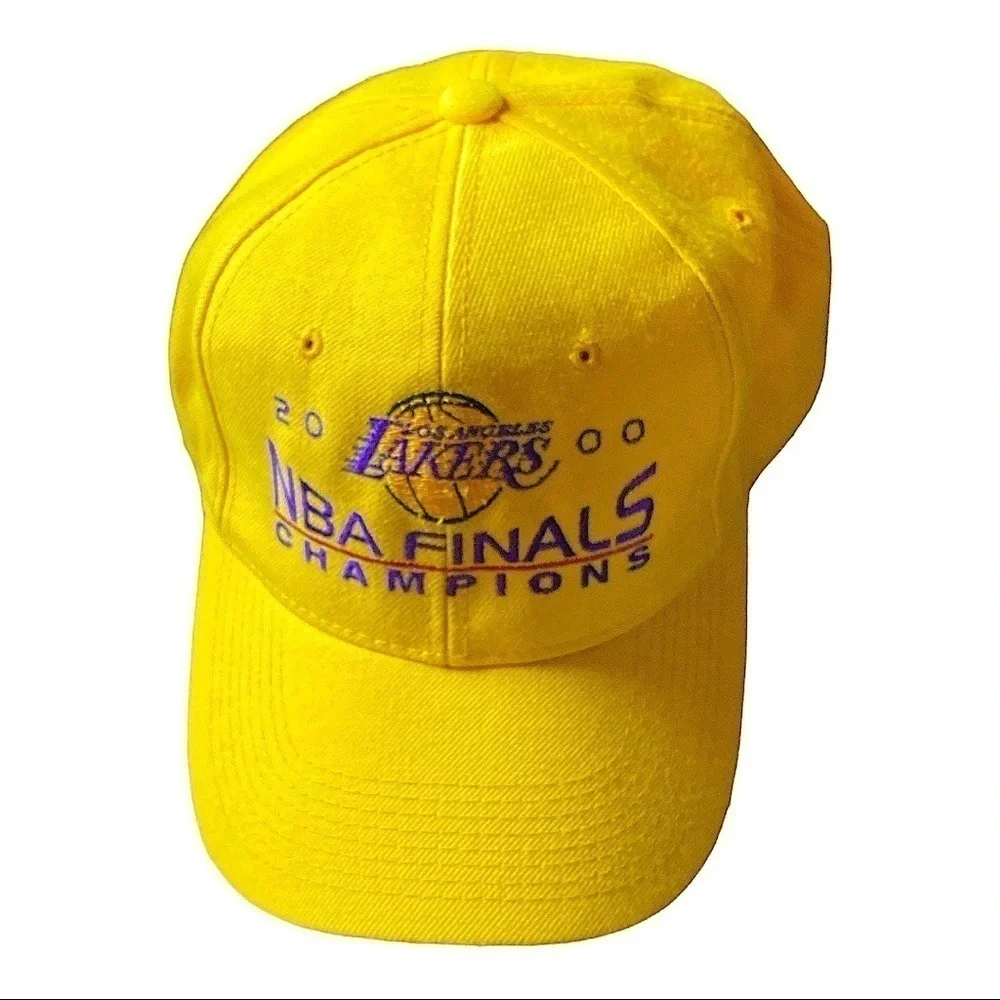Vintage NBA LAKERS Embroidered Ball Cap Year 2000 Championship 16”